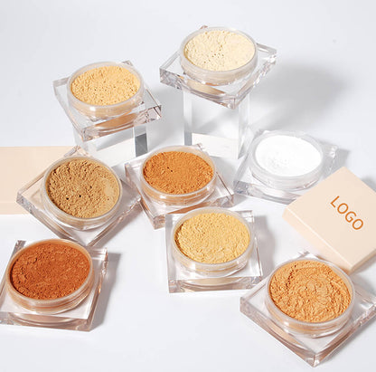 8 color air loose setting powder matte flawless skin friendly